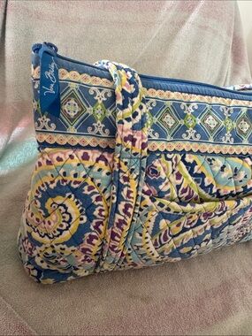 Vera Bradley Quilted Tote in Blue, Yellow and Purple Medallion Print